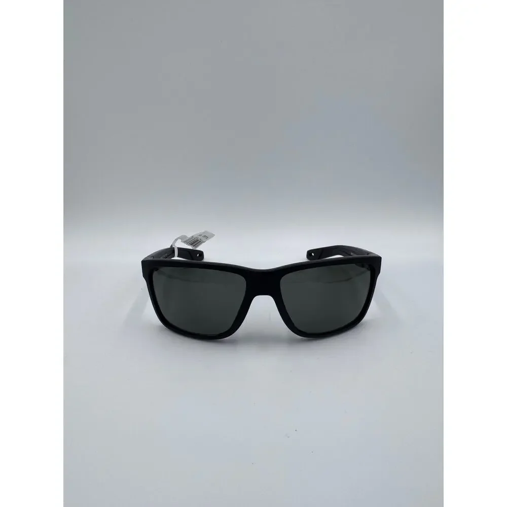 New Costa Broadbill II Sunglasses Men's Matte Black Frame Gray Lens Polarized